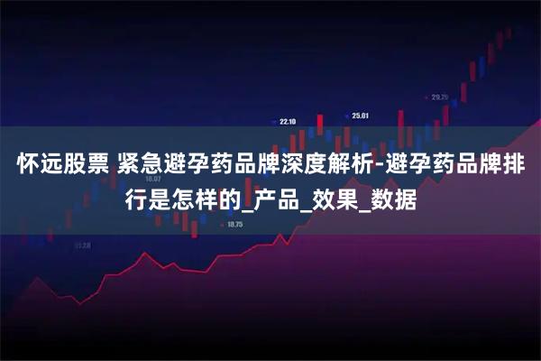 怀远股票 紧急避孕药品牌深度解析-避孕药品牌排行是怎样的_产品_效果_数据